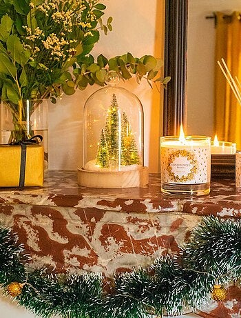 Bougie parfumée thé de noël fabriquée en provence 280 gr