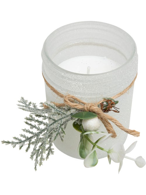 Bougie parfumée verre givré 125g - Kiabi