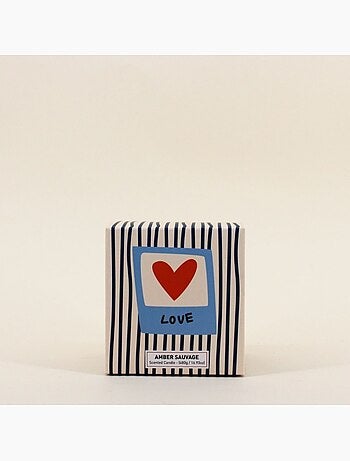 Bougie parfumée verre lustré 480g avec boite cadeau