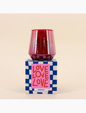 Bougie parfumée verre lustré 480g, boite cadeau