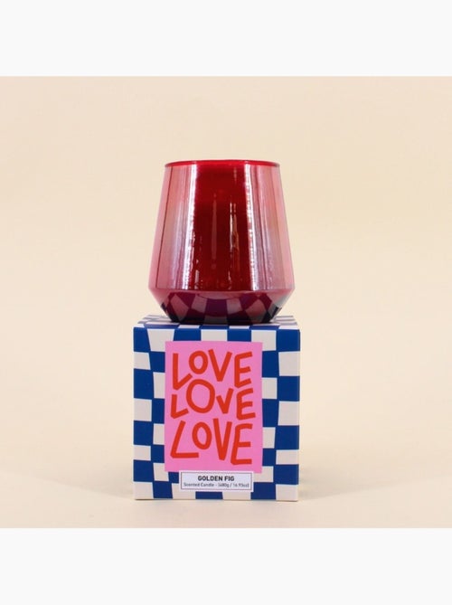 Bougie parfumée verre lustré 480g, boite cadeau - Kiabi