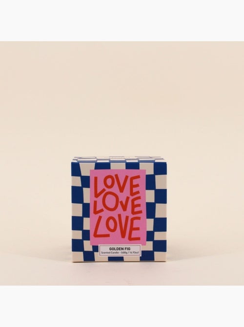 Bougie parfumée verre lustré 480g, boite cadeau - Kiabi