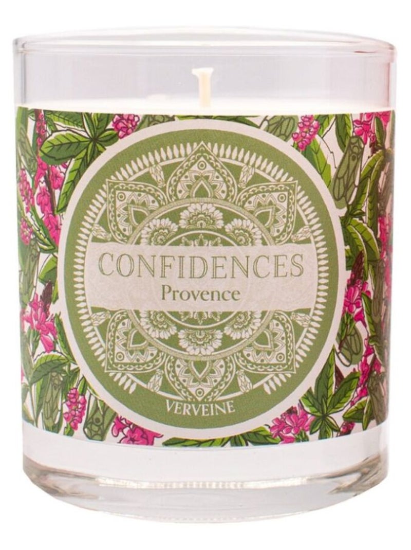 Bougie parfumée verveine fabriquée en provence 180 g Blanc - Kiabi