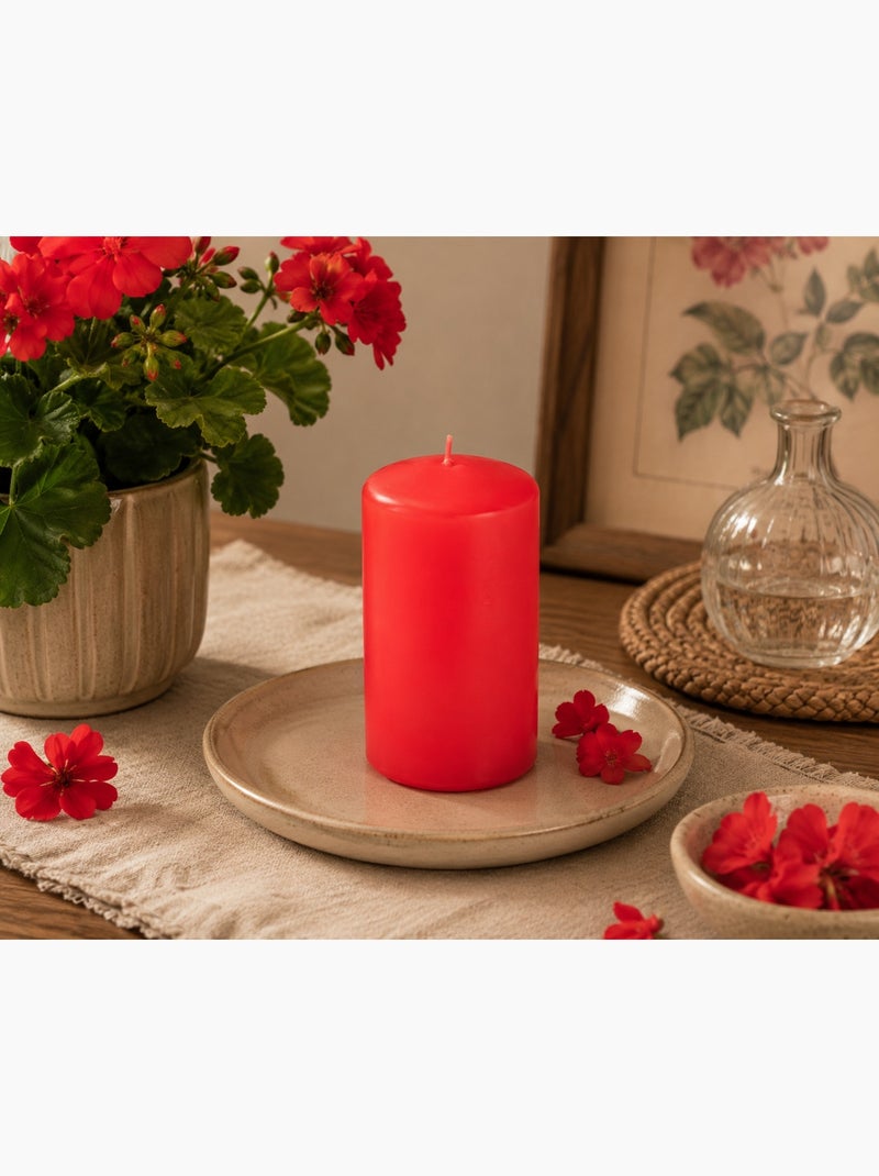 Bougie pilier parfumée Géraniol Rouge - Kiabi