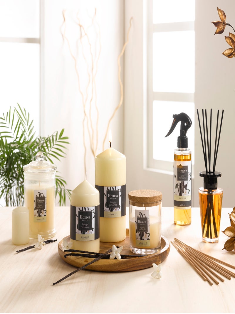 Bougie pillier parfumée Essentiel Vanille Beige - Kiabi