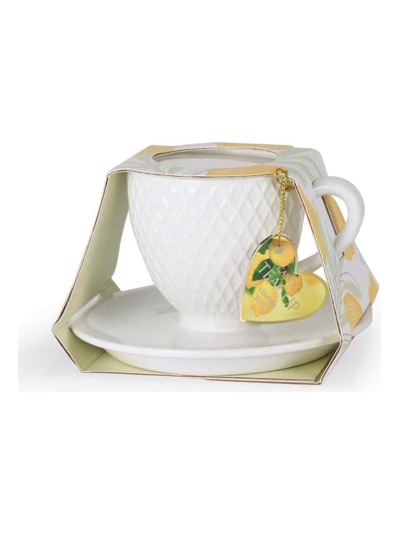 Bougie rasse à thé citron d'amalfi Blanc - Kiabi