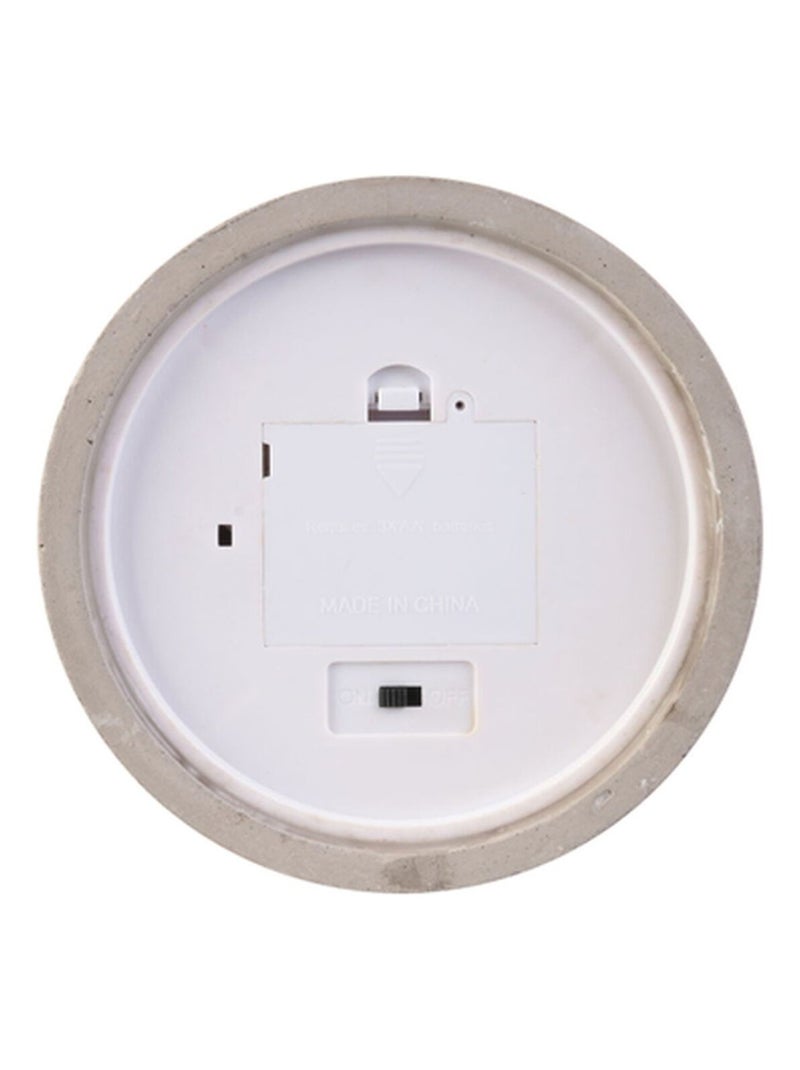 Bougie ronde LED effet ciment FACTORY Argent - Kiabi