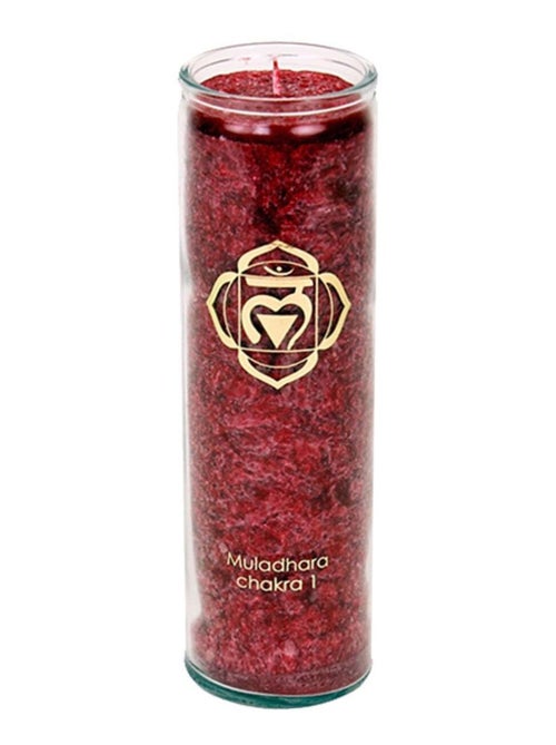 Bougie rouge en stearine 100 heures - Kiabi