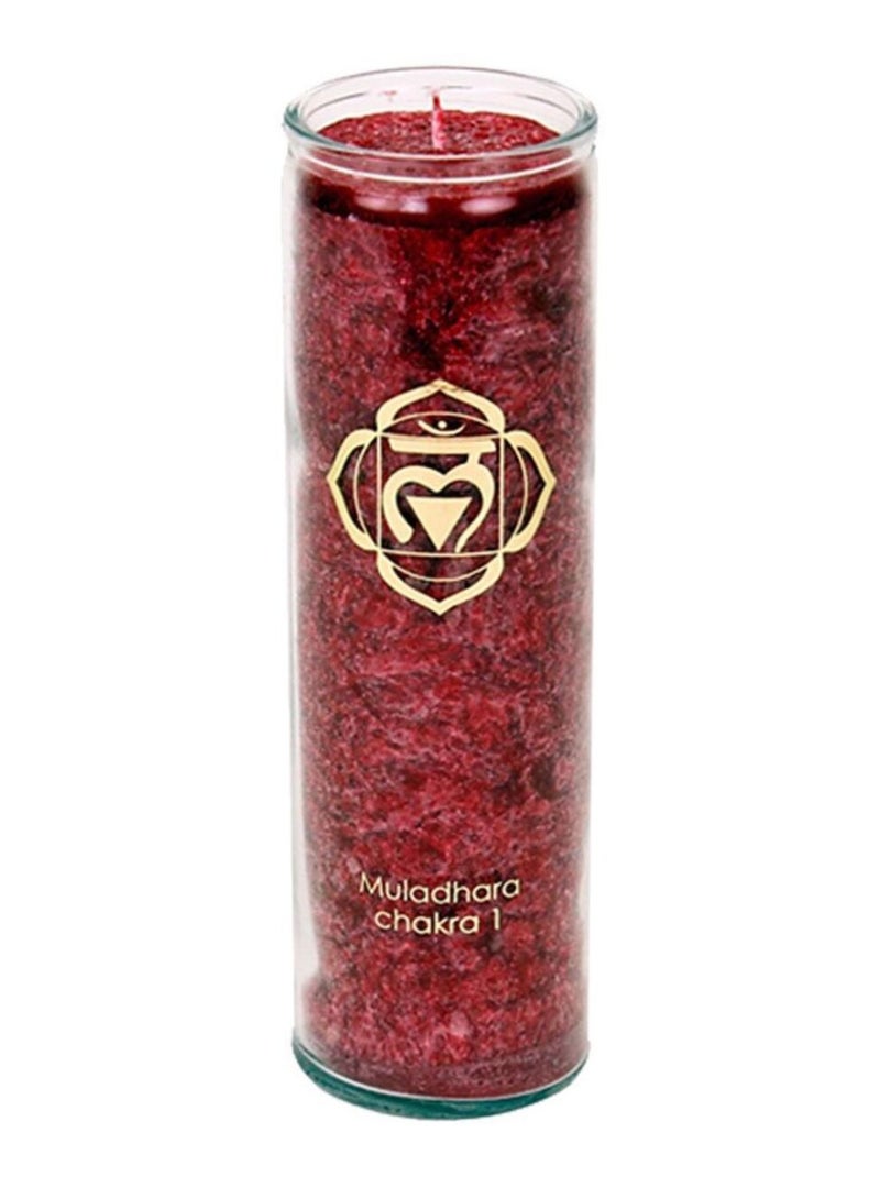 Bougie rouge en stearine 100 heures Rouge - Kiabi