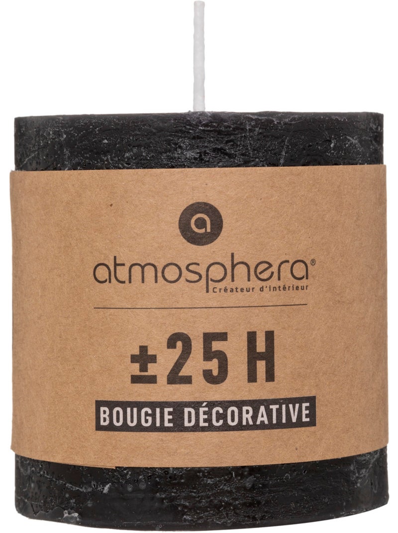 Bougie rustique OLIA Noir - Kiabi