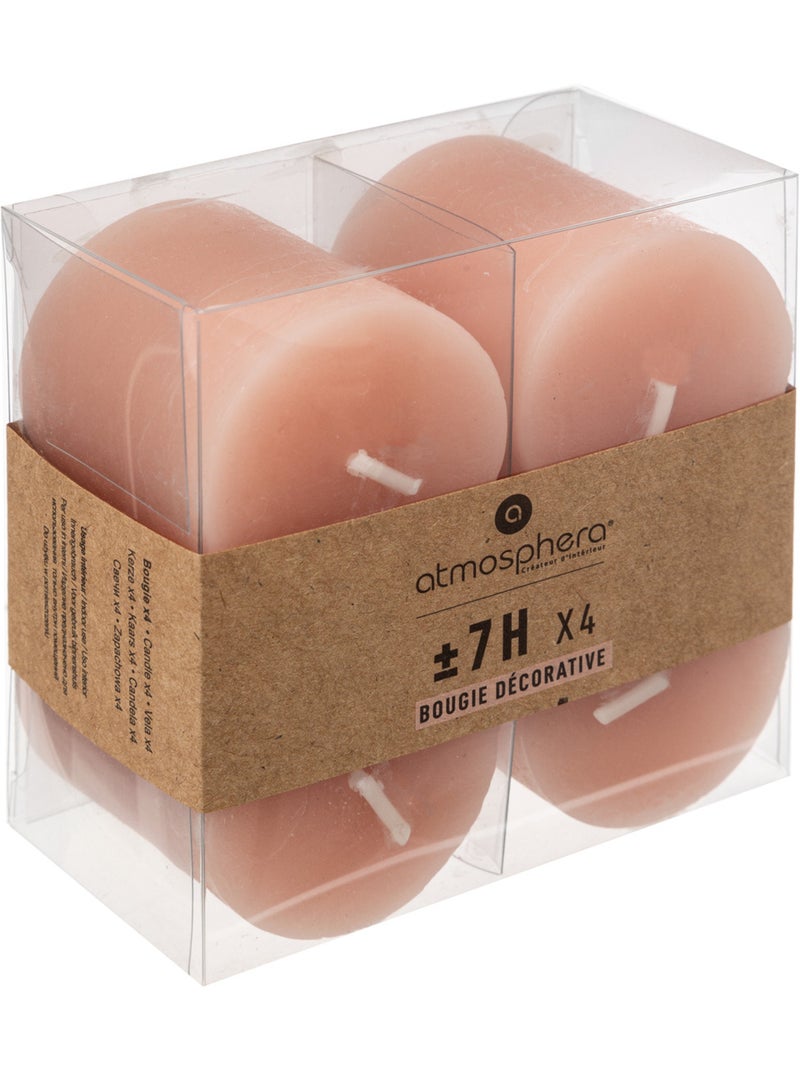 Bougie rustique OLIA Rose clair - Kiabi
