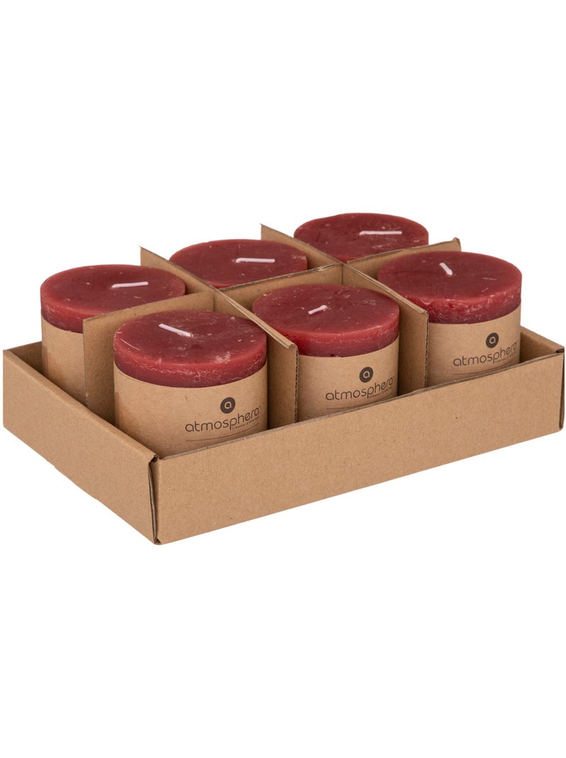 Bougie rustique OLIA Rouge - Kiabi