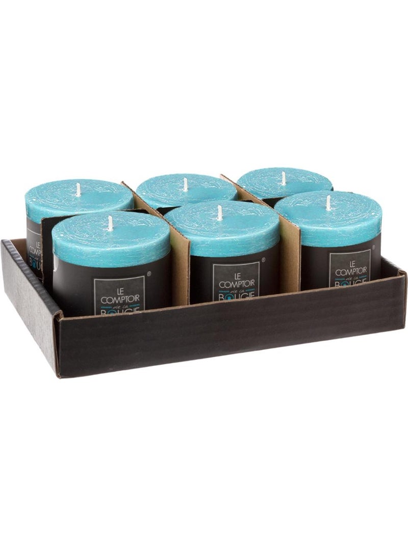 Bougie rustique OLIA Turquoise - Kiabi