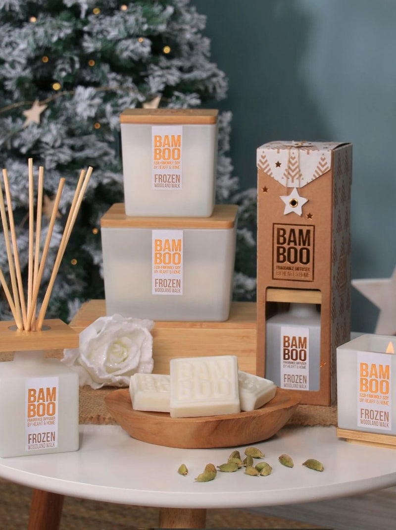 Bougie sous bois givré  80 g Blanc - Kiabi