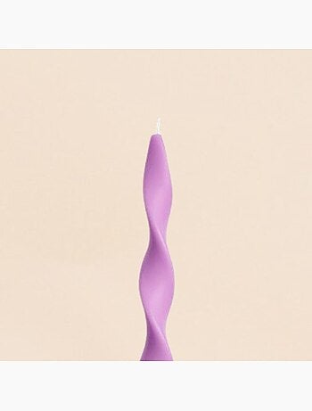 Bougie spirale parme 40cm