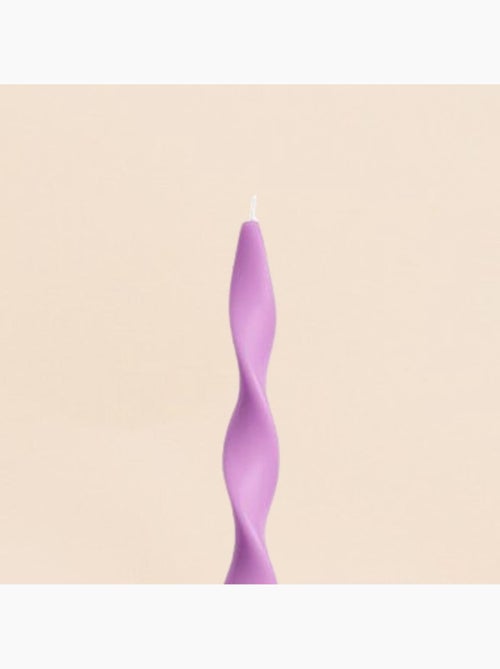 Bougie spirale parme 40cm - Kiabi