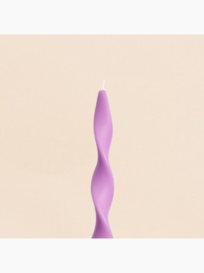 Bougie spirale parme 40cm Rose - Kiabi