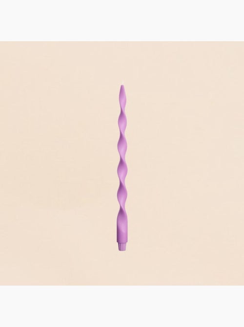 Bougie spirale parme 40cm - Kiabi