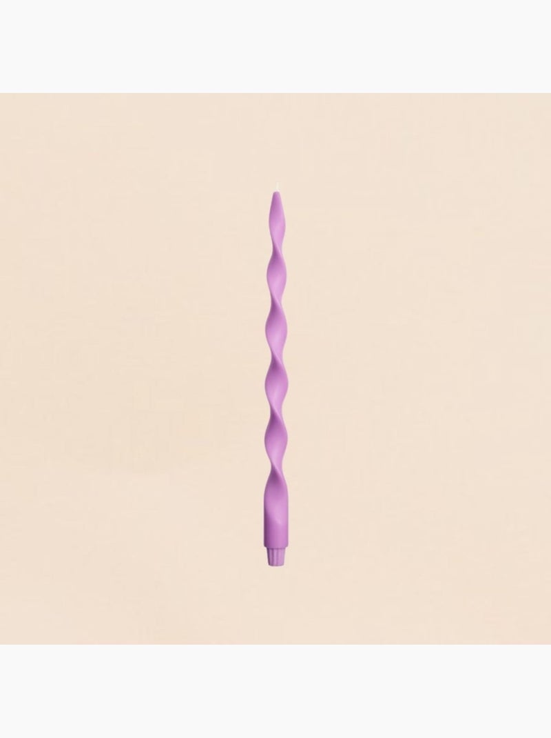 Bougie spirale parme 40cm Rose - Kiabi