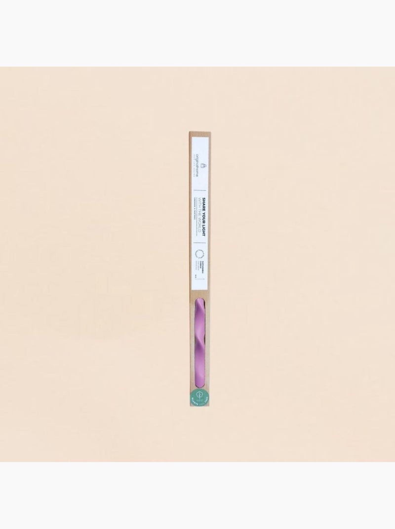 Bougie spirale parme 40cm Rose - Kiabi