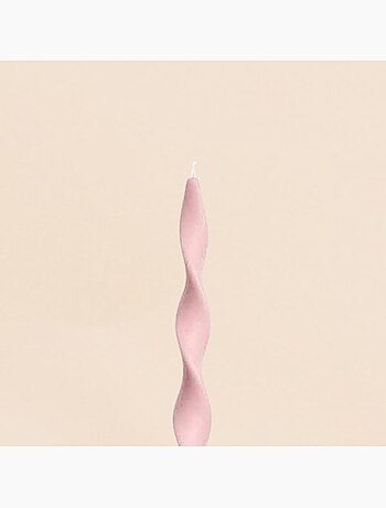 Bougie spirale rose 40cm
