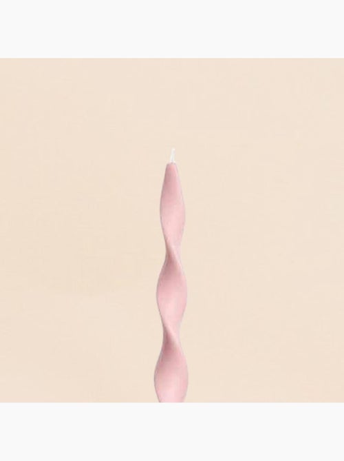 Bougie spirale rose 40cm - Kiabi