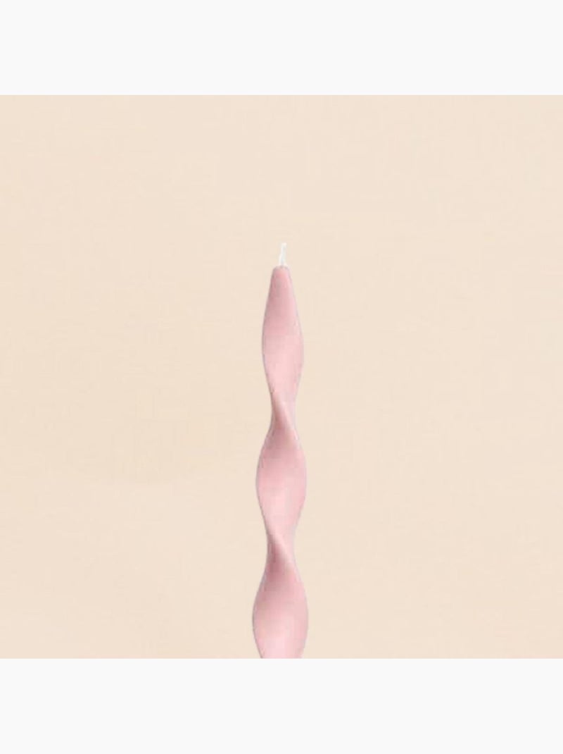Bougie spirale rose 40cm Rose - Kiabi