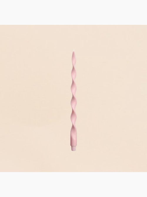 Bougie spirale rose 40cm - Kiabi
