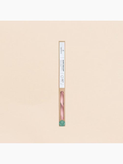 Bougie spirale rose 40cm - Kiabi