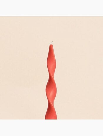 Bougie spirale rouge 40cm