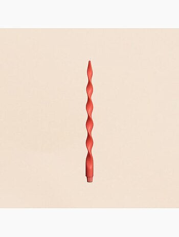 Bougie spirale rouge 40cm