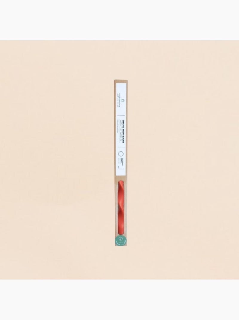 Bougie spirale rouge 40cm Rouge - Kiabi