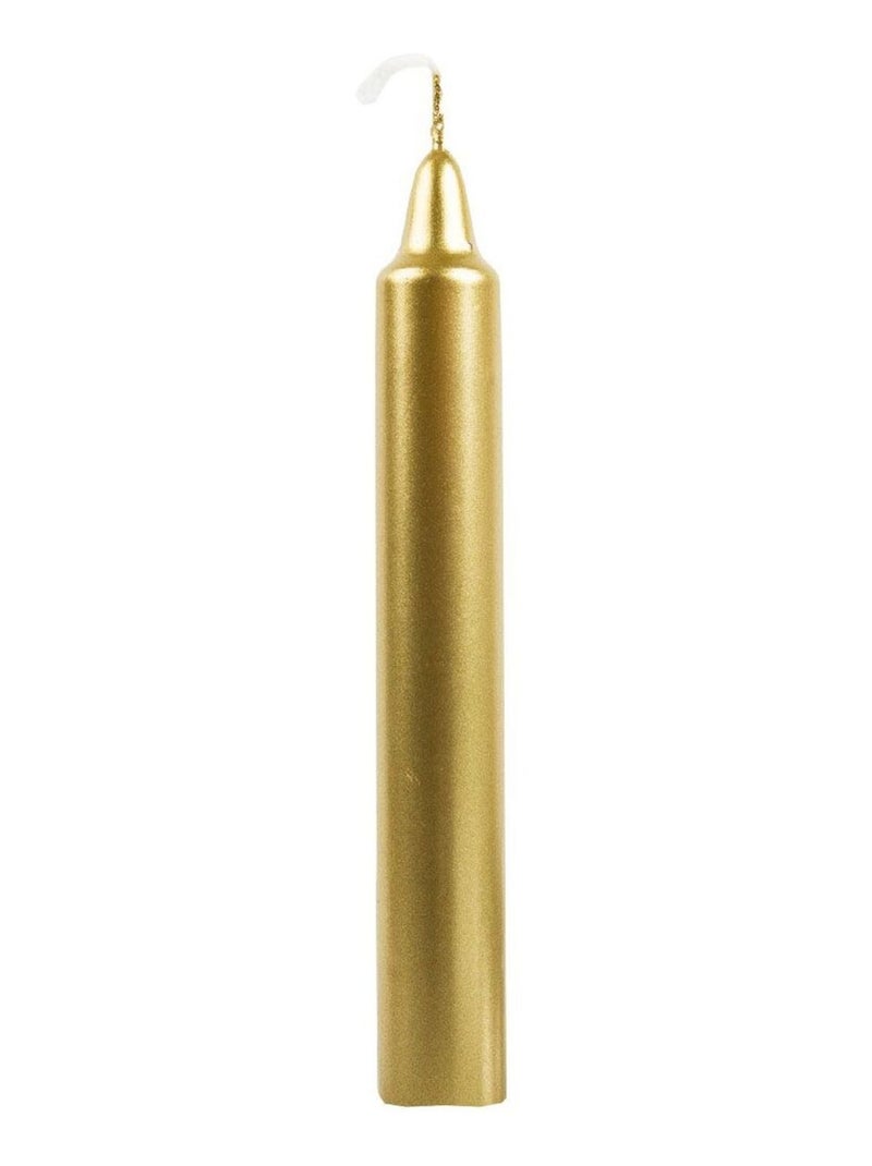 Bougie teintée surfacée dorée 20 cm Doré/or - Kiabi