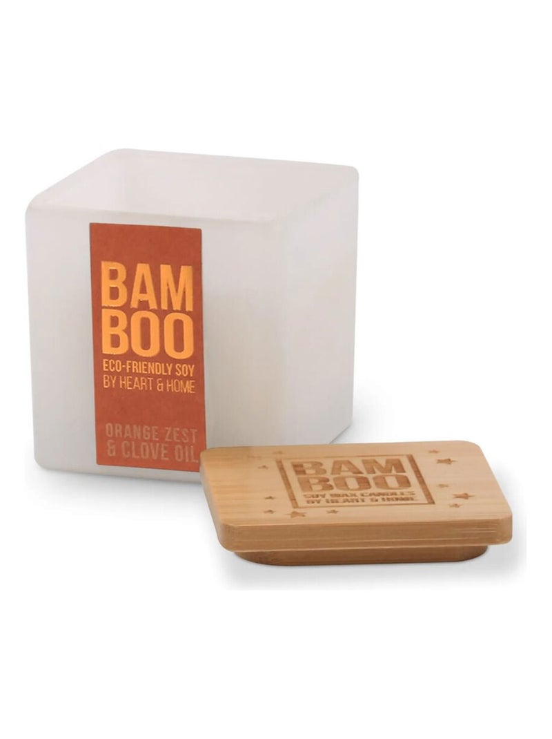 Bougie zeste d'orange et clou de girofle  80 g Blanc - Kiabi