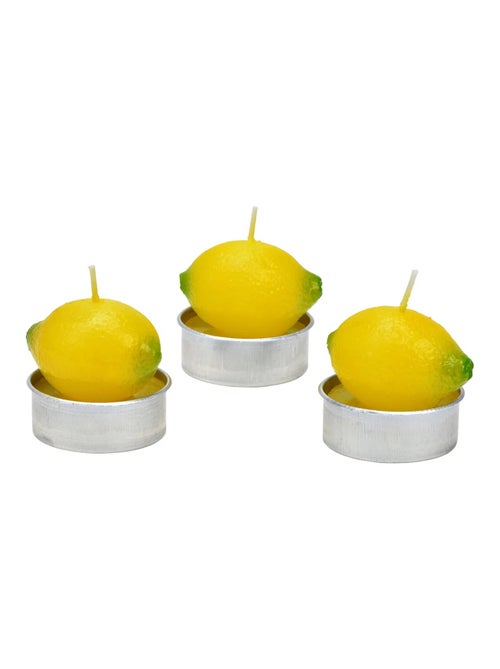 Bougies chauffe-plat Citron en cire Set de 6 - Kiabi
