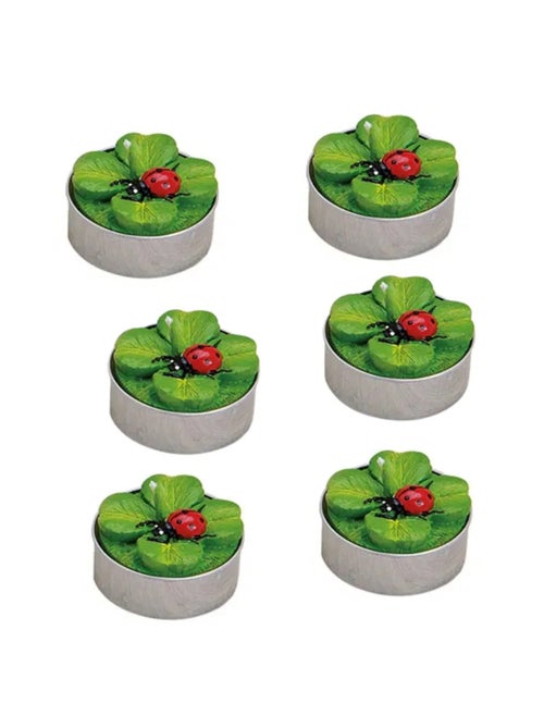 Bougies chauffe-plat Coccinelle en cire Set de 6 - Kiabi