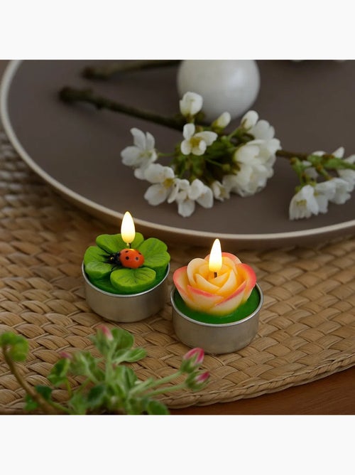 Bougies chauffe-plat Coccinelle en cire Set de 6 - Kiabi