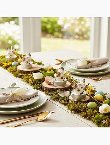 Bougies chauffe-plat Poulet en cire Set de 6