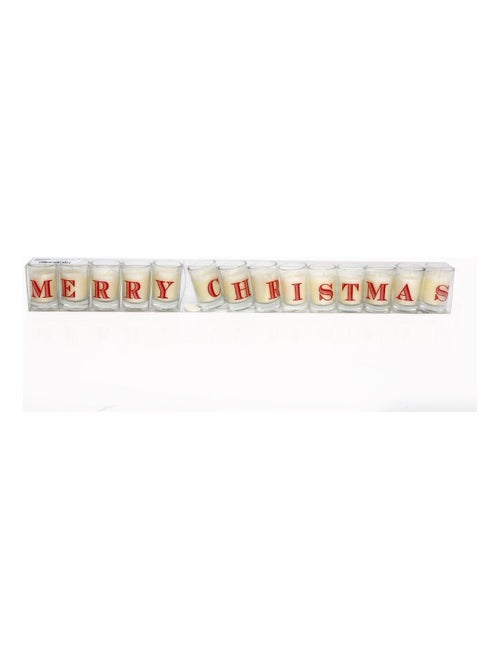 Bougies en pot à message Merry Christmas - Kiabi Bougies en pot à message Merry Christmas - Kiabi
