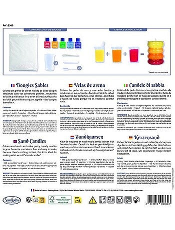 Bougies Sable - Sentosphere