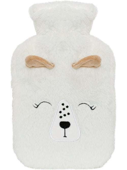 Bouillotte à eau avec housse pilou motif biche - Kiabi
