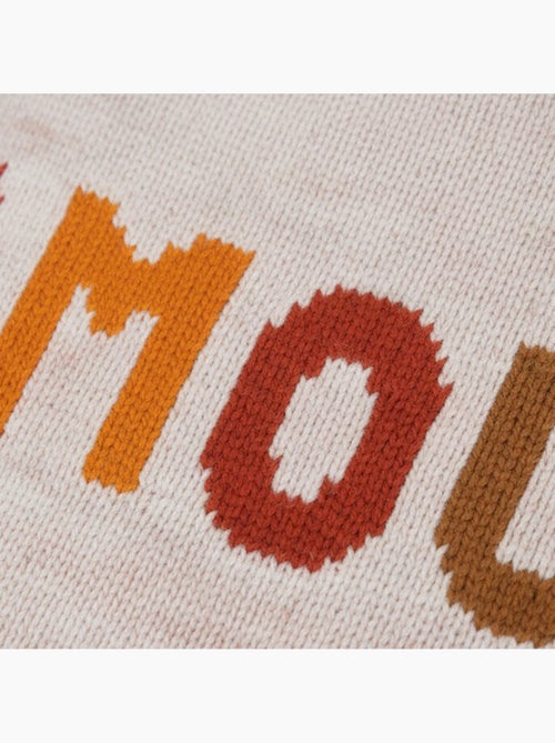 Bouillotte à eau avec housse tricot Amour - Kiabi