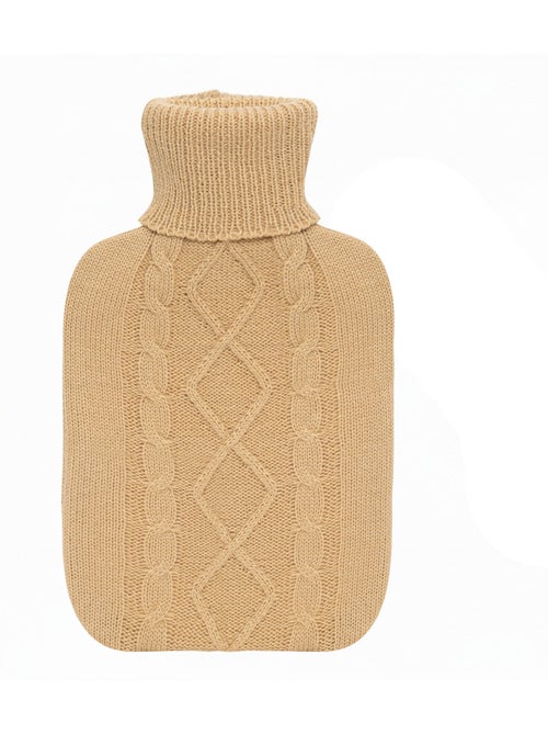 Bouillotte à eau avec housse tricot torsadée - Kiabi