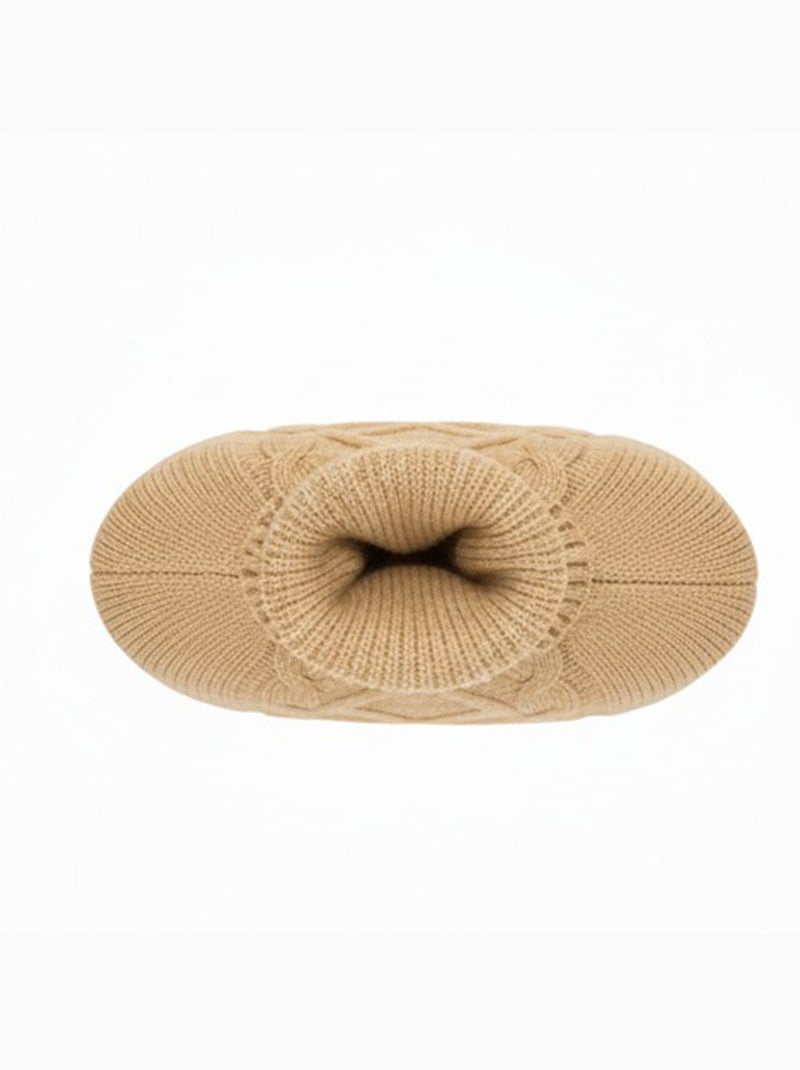 Bouillotte à eau avec housse tricot torsadée Beige - Kiabi
