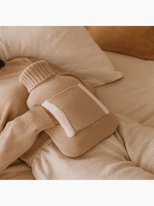Bouillotte à eau avec poche réchauffe-mains - Kiabi
