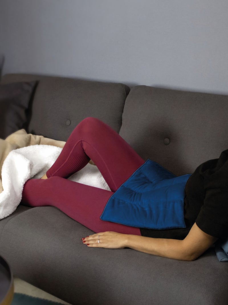 Bouillotte, coussin chauffant pour le dos ou autres parties du corps - Vivezen Bleu - Kiabi