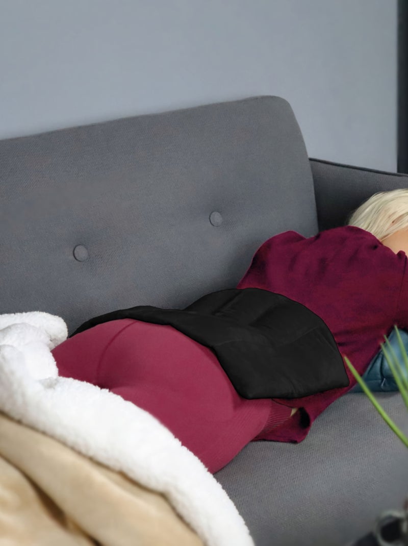 Bouillotte, coussin chauffant pour le dos ou autres parties du corps - Vivezen Noir - Kiabi