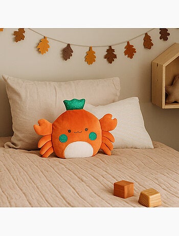 Bouillotte doudou 2 en 1 en forme de crabe