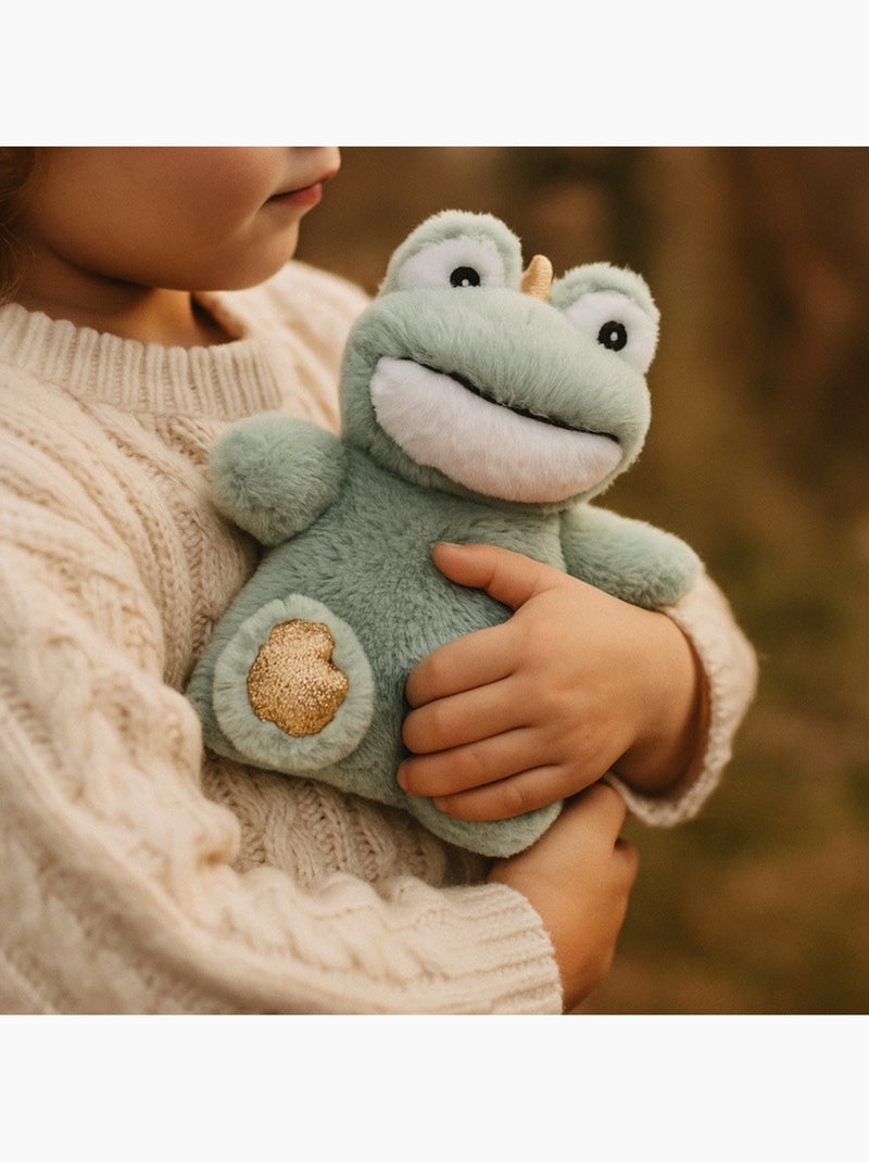 Bouillotte doudou 2 en 1 en forme de grenouille Vert - Kiabi
