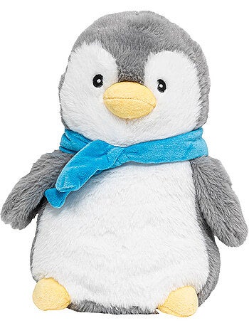 Bouillotte doudou 2 en 1 en forme de manchot